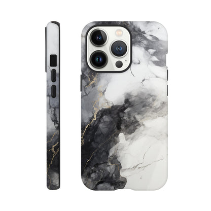 Black & White Marble - Phone case sturdy