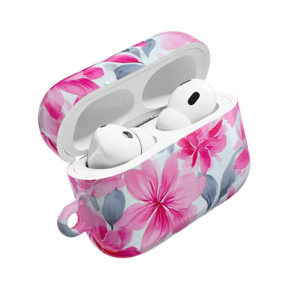 Floral AirPod Cases, Pink Flower Earbud Cover, Cute Tech Accessory, Gift for Her, Spring Vibes, Trendy Earphone Case