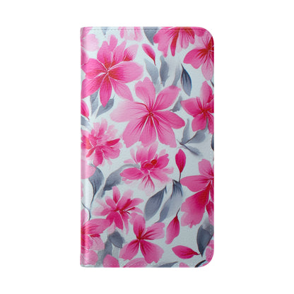 Floral Flip Phone Cases, Elegant Smartphone Covers, Spring Decor, Stylish Gift for Her, Patterned Wallet Case, Trendy Phone Protectors