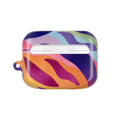 Vibrant Abstract AirPod Case, Colorful Wireless Earbud Cover, Trendy Gift for Music Lovers, Unique Tech Accessory, Perfect for Holidays