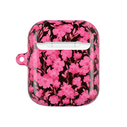 Floral AirPod Case, Cute Pink Wireless Earbud Cover, Gift for Music Lovers, Floral Tech Accessory, Stylish Earbud Holder