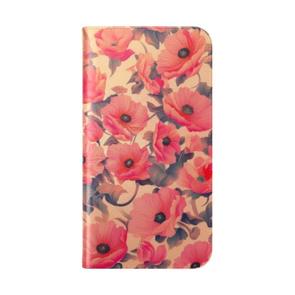 Floral Flip Phone Case - Stylish Smartphone Protector, Floral Design Case, Gift for Her, Trendy Tech Accessory, Mother's Day Gift