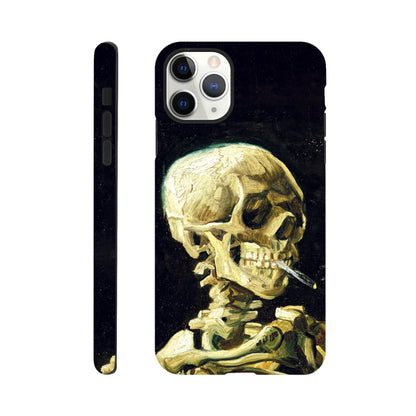 Head of a skeleton with a burning cigarette By Vincent Van Gogh - Phone case sturdy
