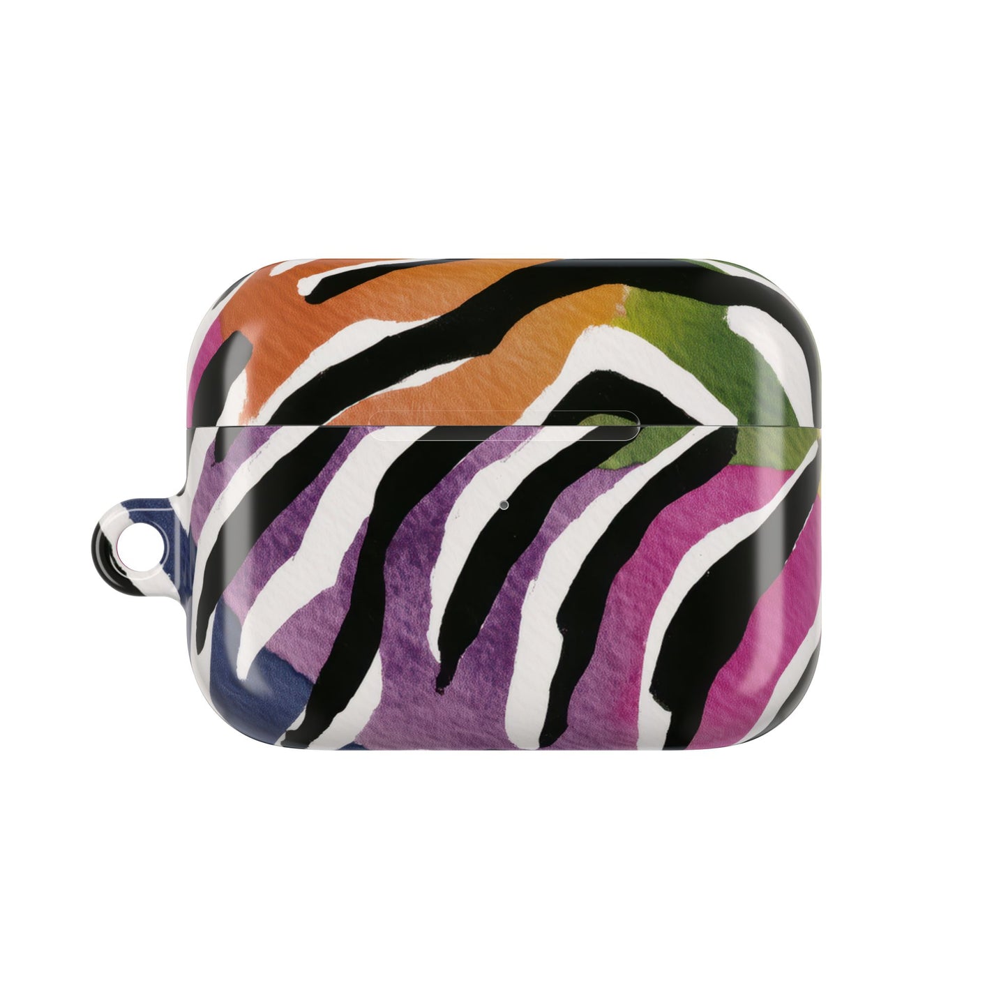 Vibrant Zebra Print AirPod Cases, Colorful Accessories, Unique Gifts, Tech Protection, Trendy Earbud Covers