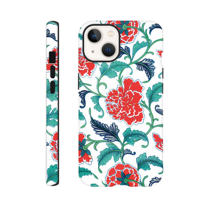 Red floral pattern II - Phone case sturdy
