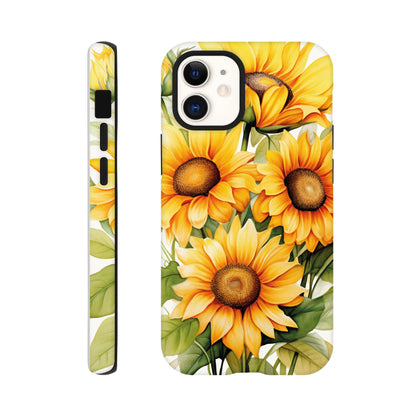 Watercolour sunflowers - Phone case sturdy