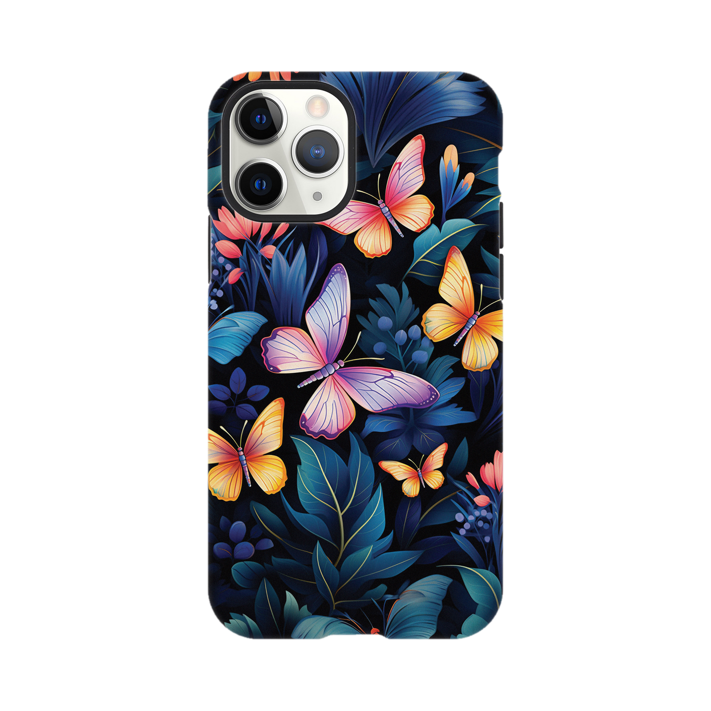 Leaves and butterflies - Phone Case sturdy