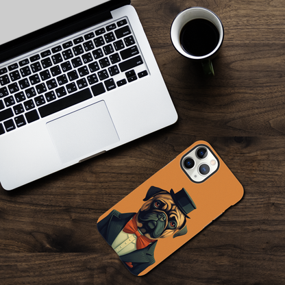 A gentleman Pug - Phone Case sturdy