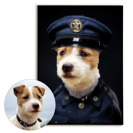 Portrait Animal Policeman