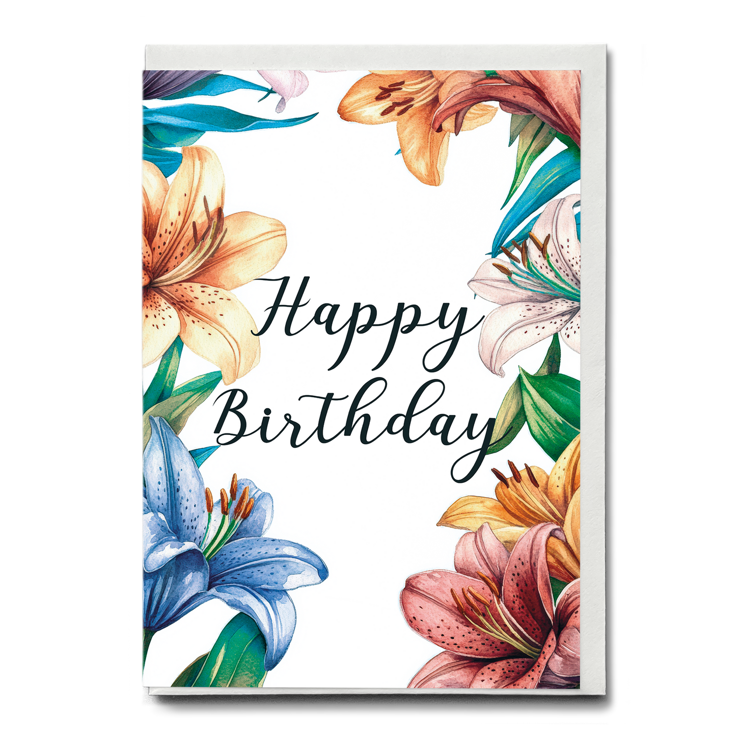 Botanical Flower Birthday Cards – Greeting Card Bundle (10-Pack, Floral Designs)