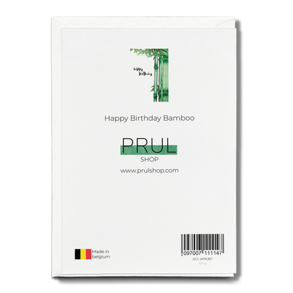 Happy Birthday Bamboo - Greeting Card
