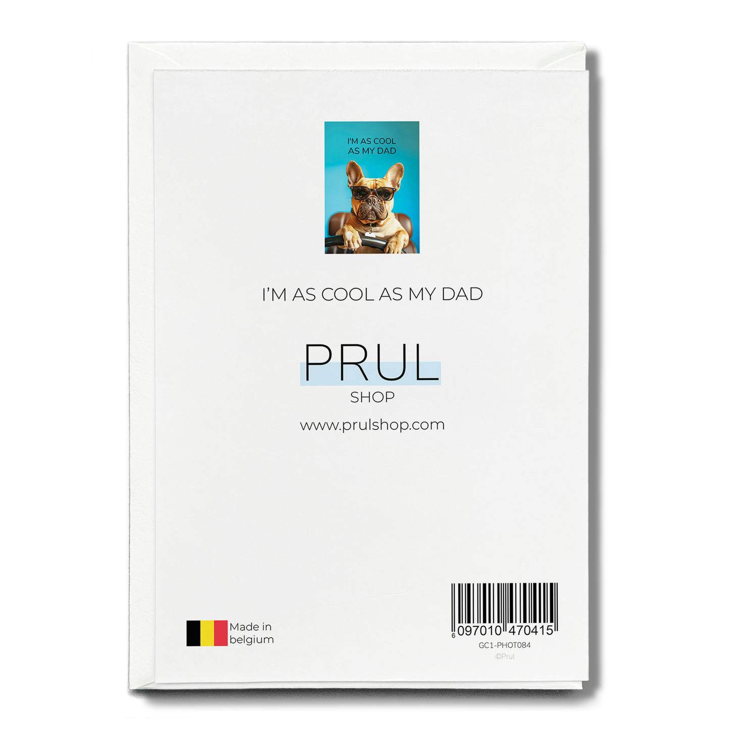 I'm as cool as my dad - Greeting Card