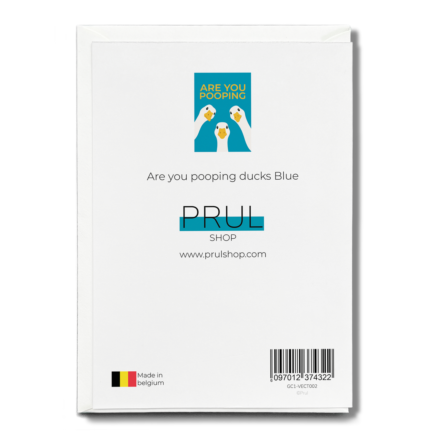 Are you pooping ducks Blue - Greeting Card