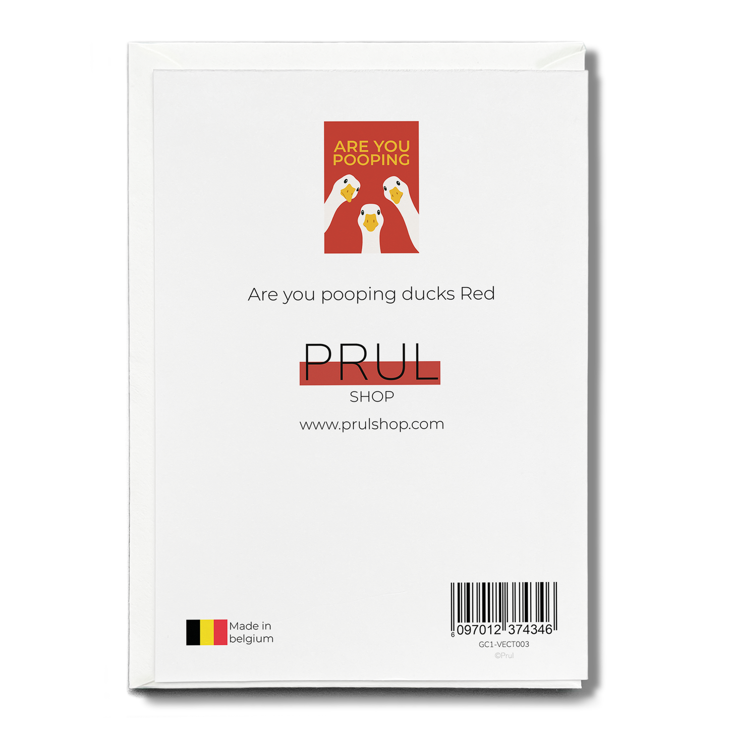 Are you pooping ducks Red - Greeting Card
