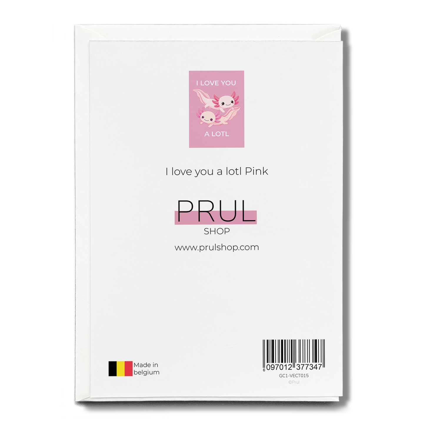 I love you a lotl Pink - Greeting Card
