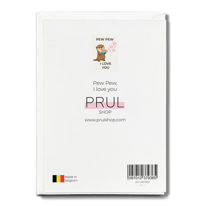 Pew Pew, I love you - Greeting Card