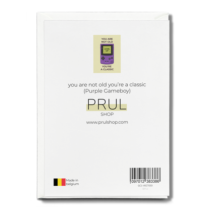 you are not old you're a classic (Gameboy) - Greeting Card