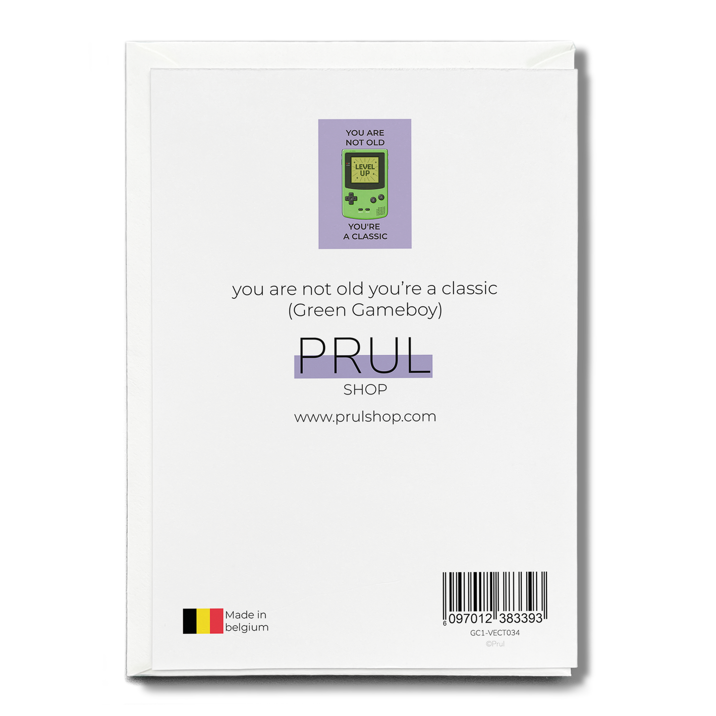 you are not old you're a classic (Green Gameboy) - Greeting Card