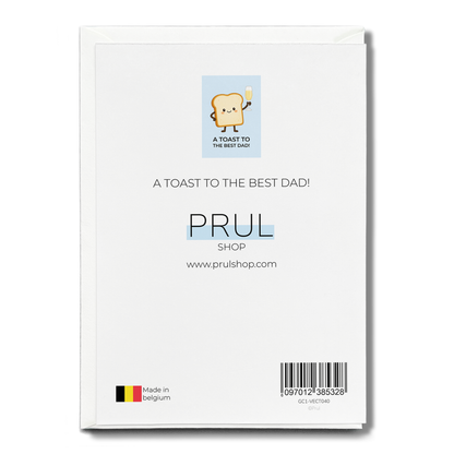 A toast to the best dad! - Greeting Card