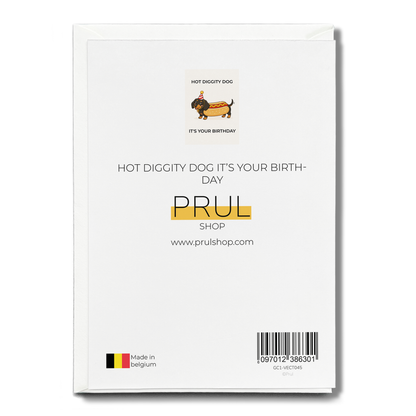 hot diggity dog it's your birthday - Greeting Card
