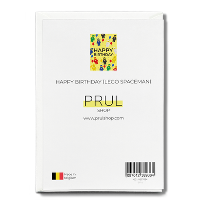 Happy Birthday (Lego Spaceman) - Greeting Card