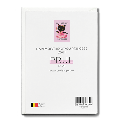 Happy birthday you princess (Cat) - Greeting Card