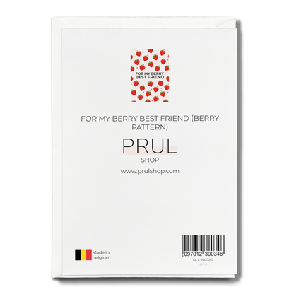 For my berry best friend (Berry pattern) - Greeting Card