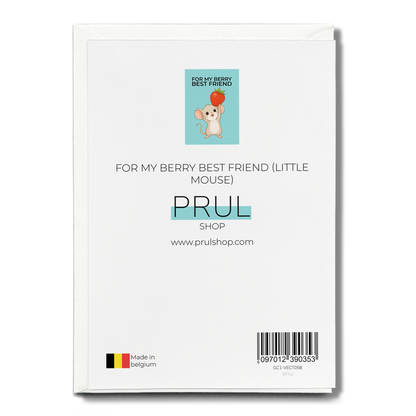 For my berry best friend (Little mouse) - Greeting Card