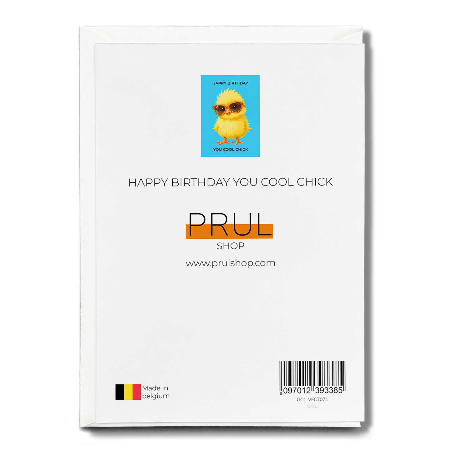 Happy birthday you cool chick - Greeting Card