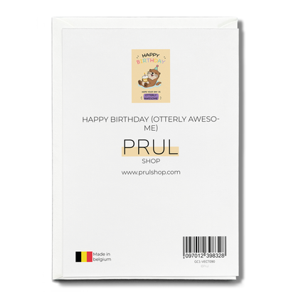 Happy birthday (Otterly awesome) - Greeting Card