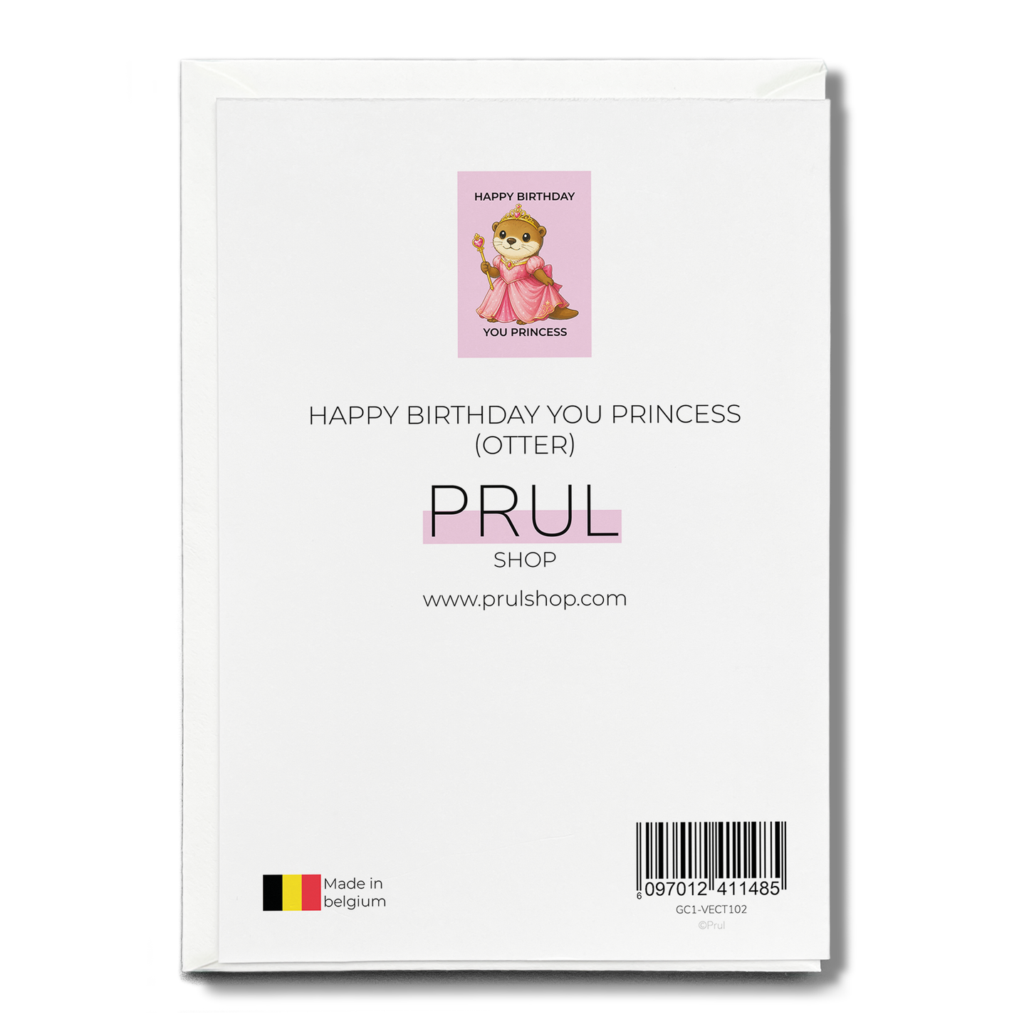 Happy birthday you princess (Otter) - Greeting Card