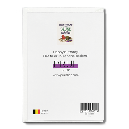 Happy birthday! not to drunk on the potions! - Greeting Card
