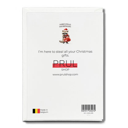 I'm here to steal all your Christmas gifts. - Greeting Card