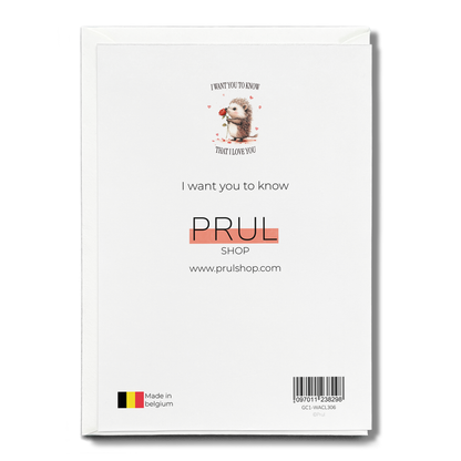 I want you to know - Greeting Card