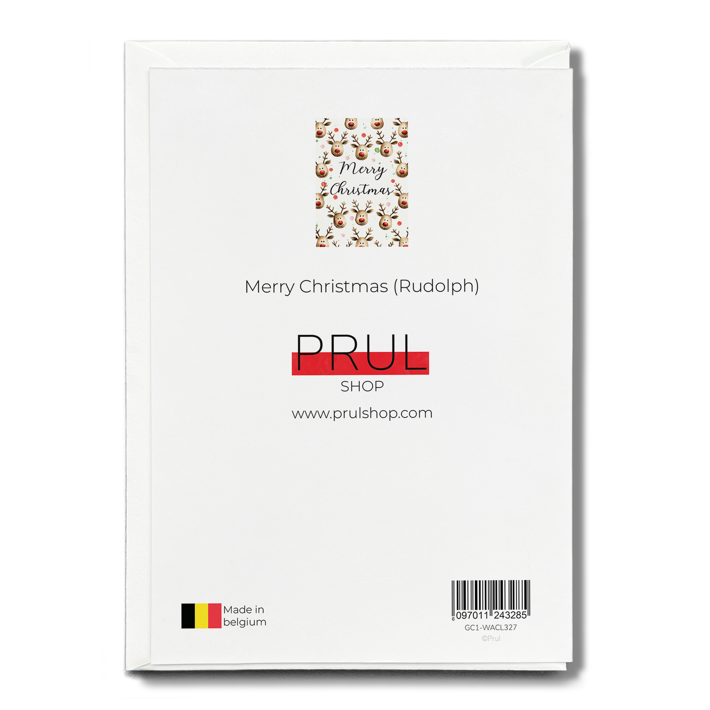 Merry Christmas (Rudolph) - Greeting Card