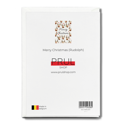 Merry Christmas (Rudolph) - Greeting Card