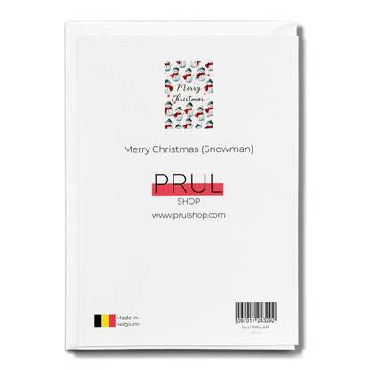 Merry Christmas (Snowman) - Greeting Card