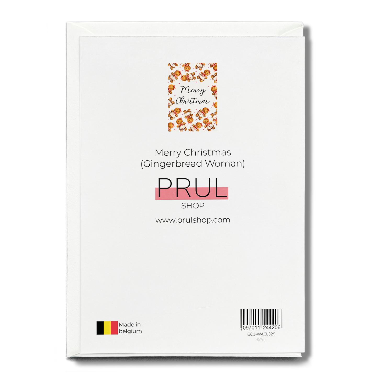 Merry Christmas (Gingerbread Woman) - Greeting Card