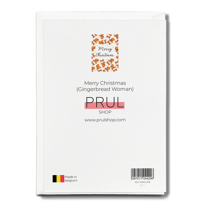 Merry Christmas (Gingerbread Woman) - Greeting Card