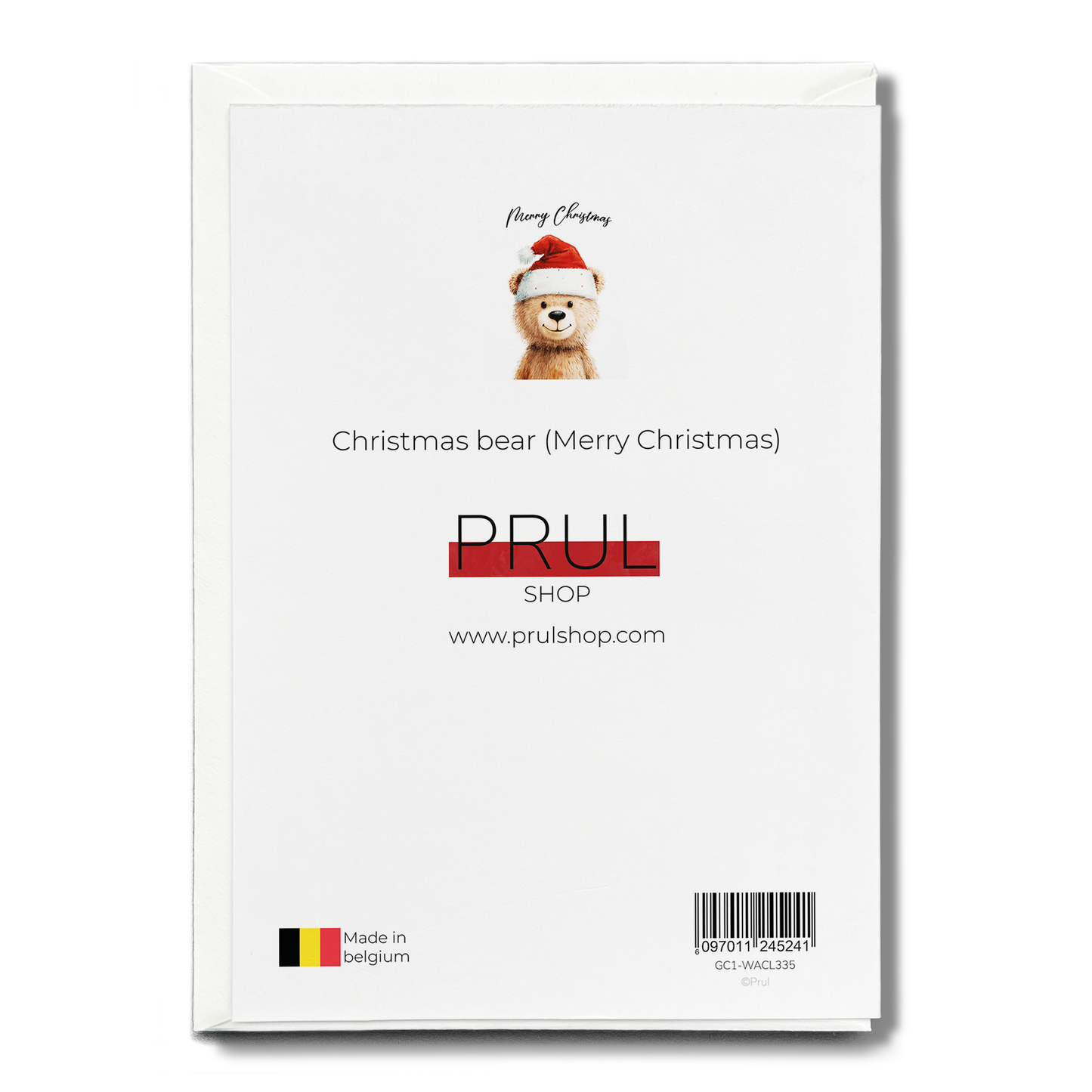 Christmas bear (Merry Christmas) - Greeting Card