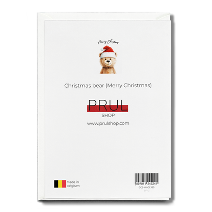 Christmas bear (Merry Christmas) - Greeting Card