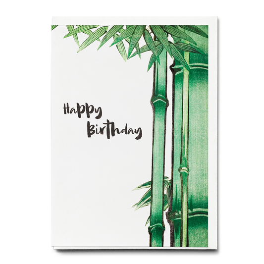 Happy Birthday Bamboo - Greeting Card