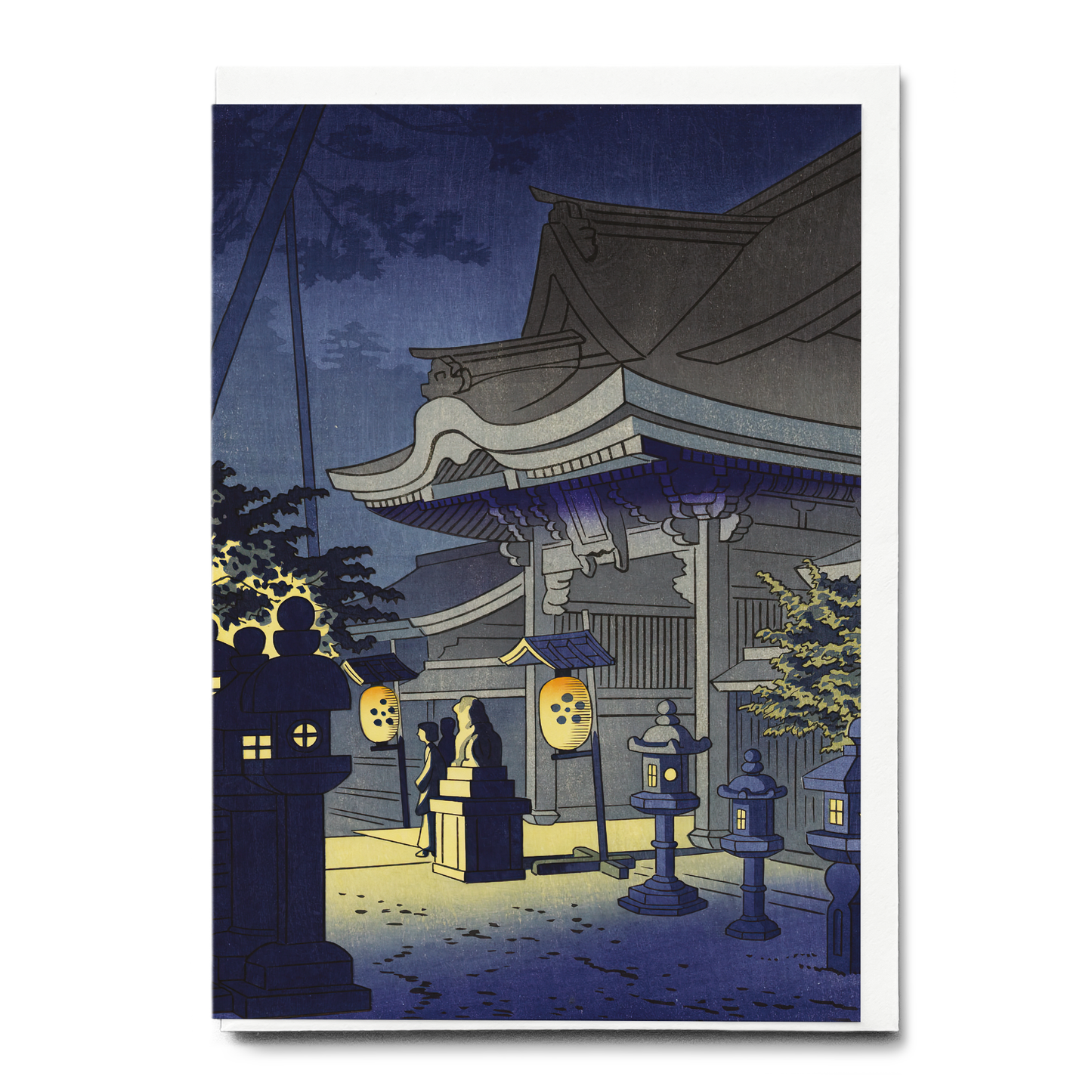 Night Scene of Kitano Shrine - Greeting Card