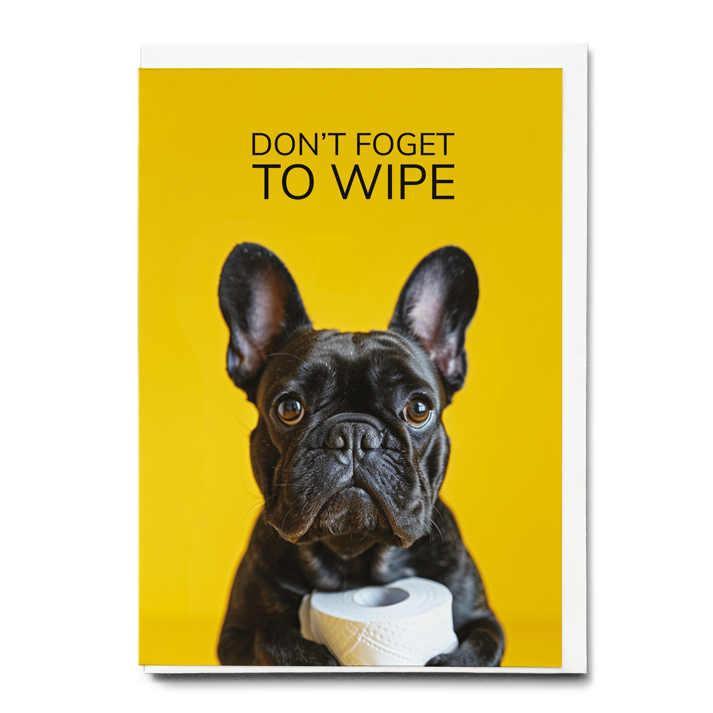 Don’t foget to wipe - Greeting Card