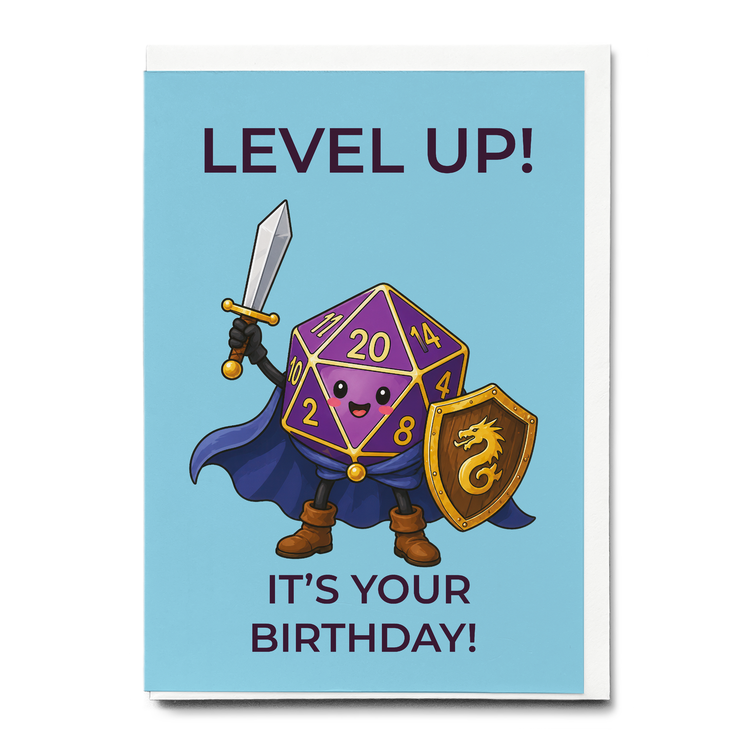 A magical birthday adventure begins! (Wizard Dice) - Greeting Card