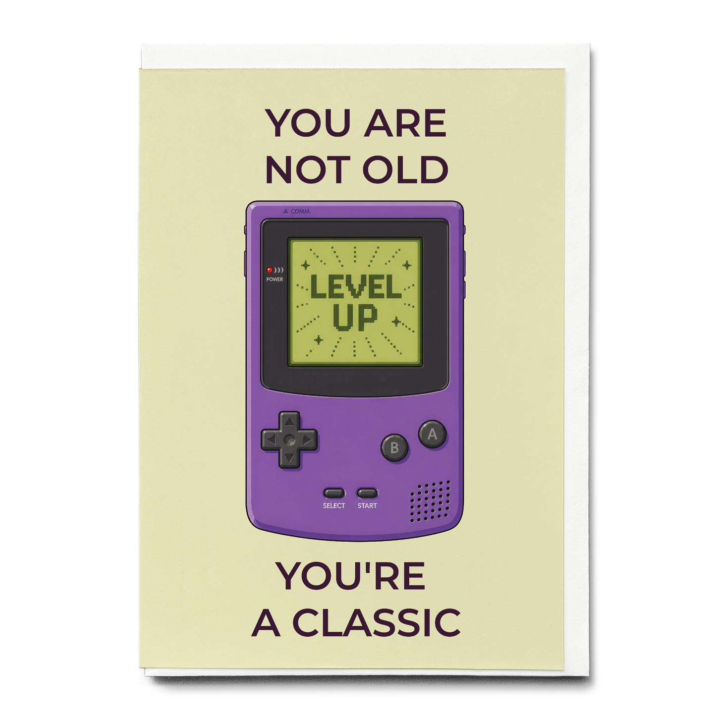you are not old you're a classic (Gameboy) - Greeting Card