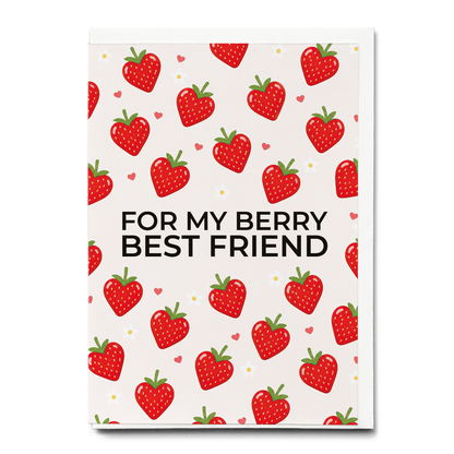 For my berry best friend (Berry pattern) - Greeting Card