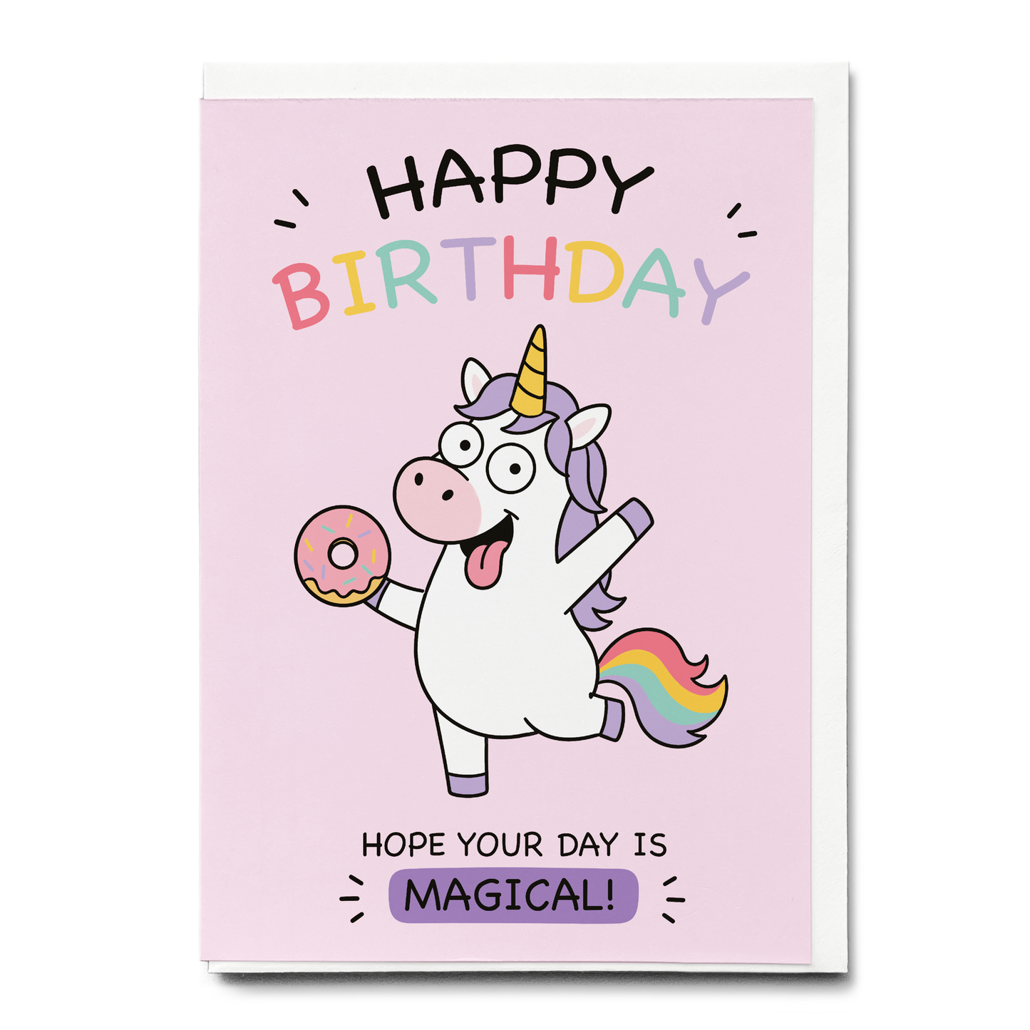 Silly unicorn (Happy Birthday) - Greeting Card