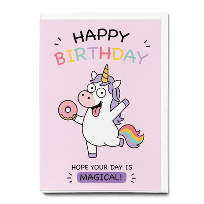 Silly unicorn (Happy Birthday) - Greeting Card