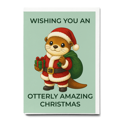 Otterly amazing Christmas - Greeting Card